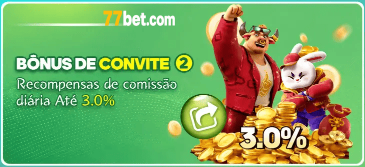 Painel VIP 77bet após login com promoções, baú diário e entretenimento online